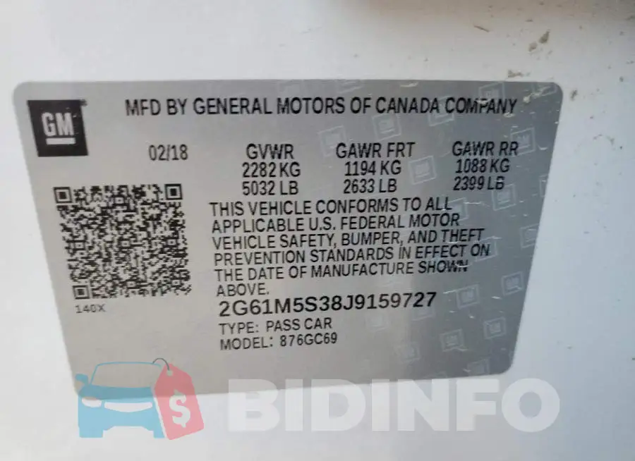 2G61M5S38J9159727 Photo# 10