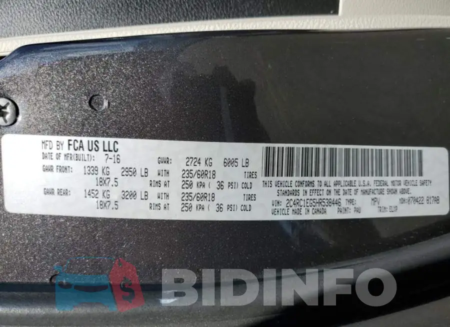 2C4RC1EG5HR538446 Photo# 10