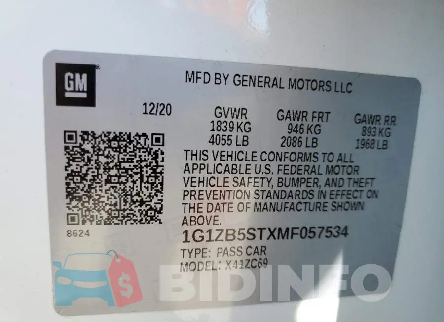 1G1ZB5STXMF057534 Photo# 10