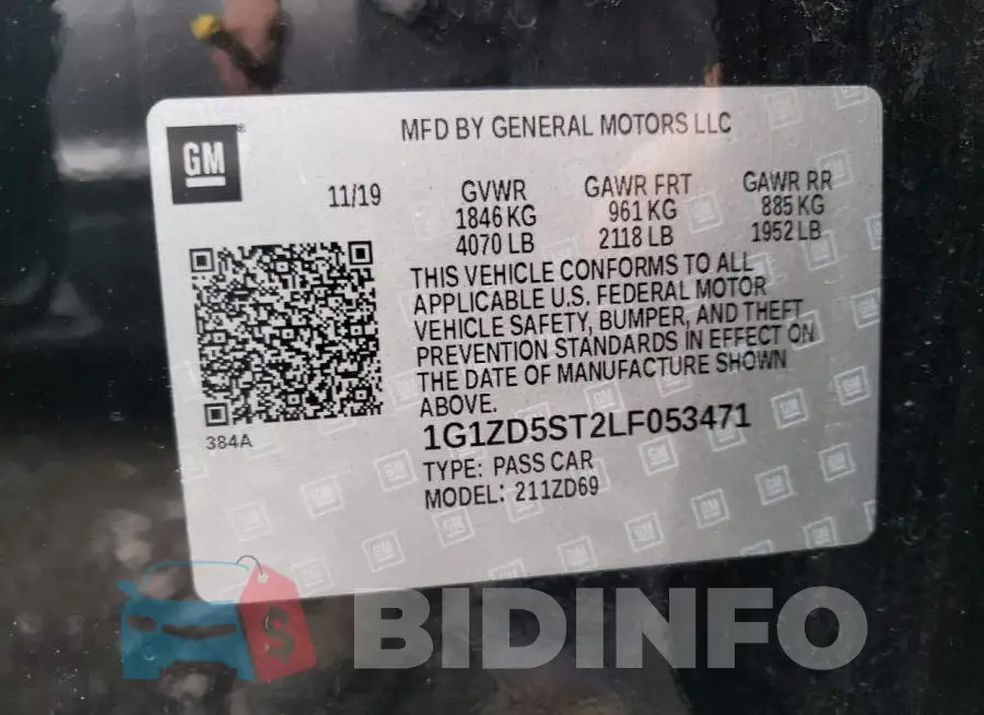 1G1ZD5ST2LF053471 Photo# 10
