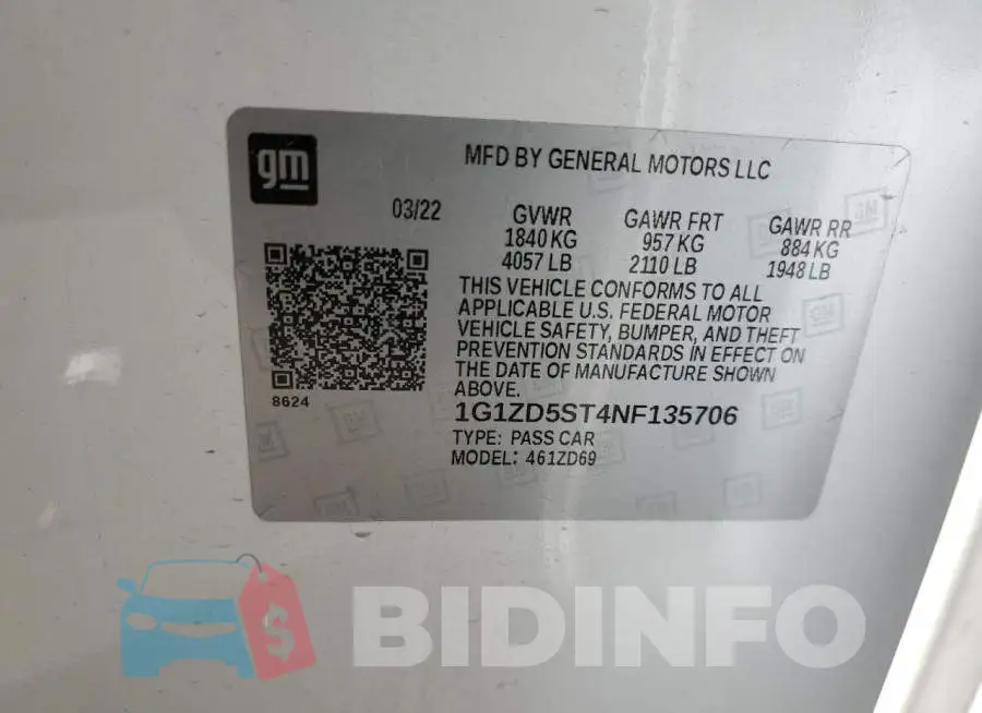 1G1ZD5ST4NF135706 Photo# 10
