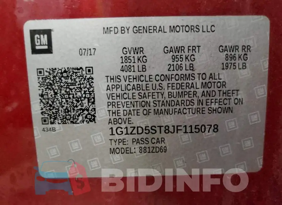 1G1ZD5ST8JF115078 Photo# 10