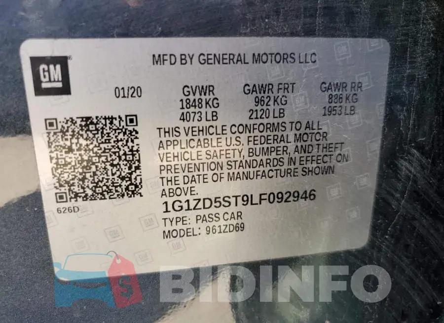 1G1ZD5ST9LF092946 Photo# 12