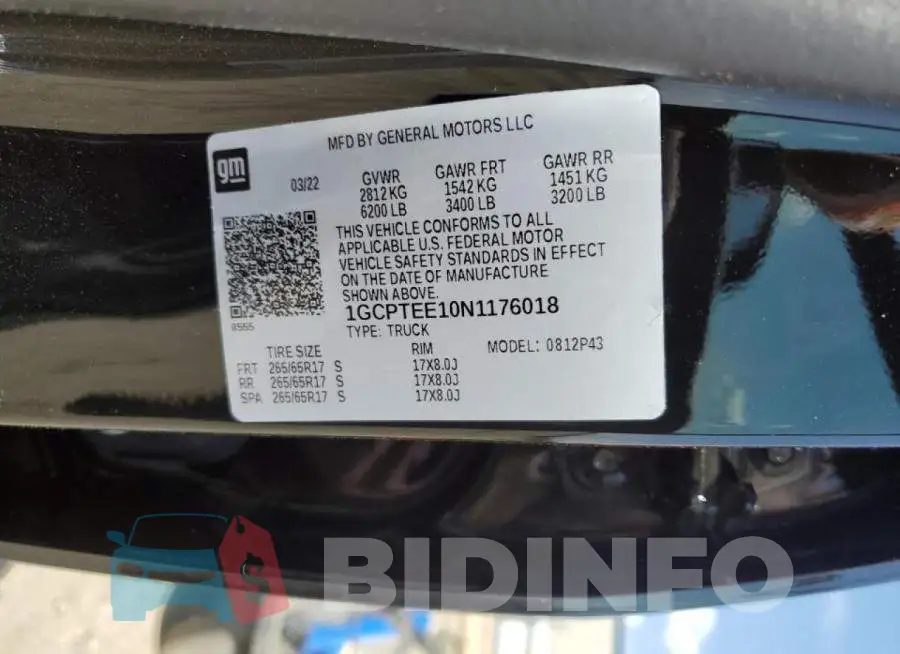 1GCPTEE10N1176018 Photo# 10