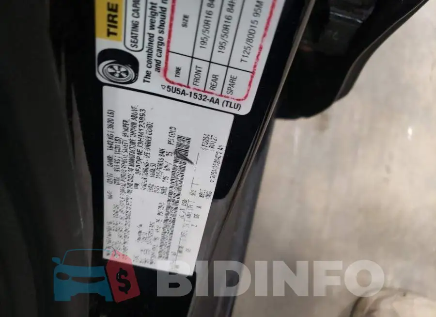 3FADP4EJ3HM123893 Photo# 10
