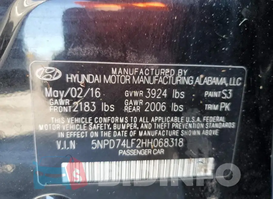 5NPD74LF2HH068318 Photo# 10