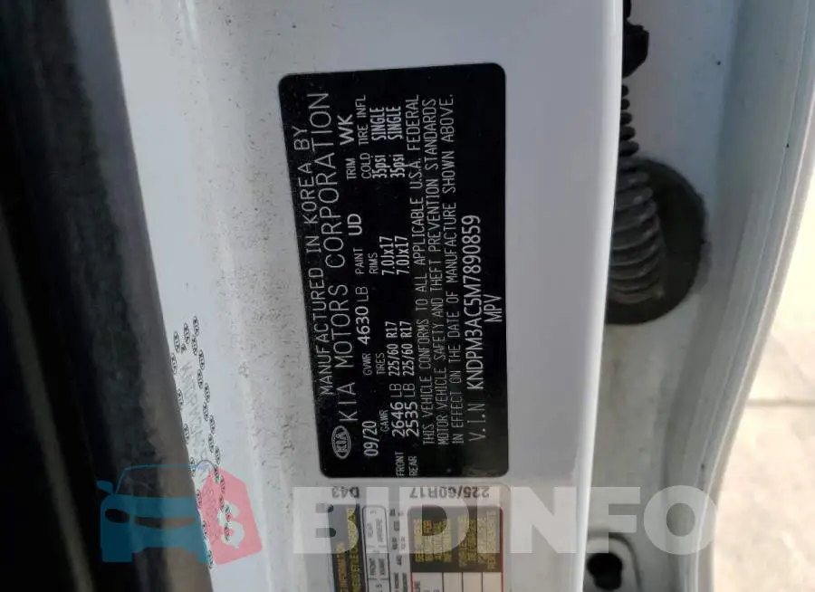 KNDPM3AC5M7890859 Photo# 10