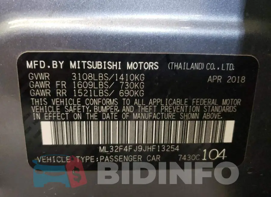 ML32F4FJ9JHF13254 Photo# 10