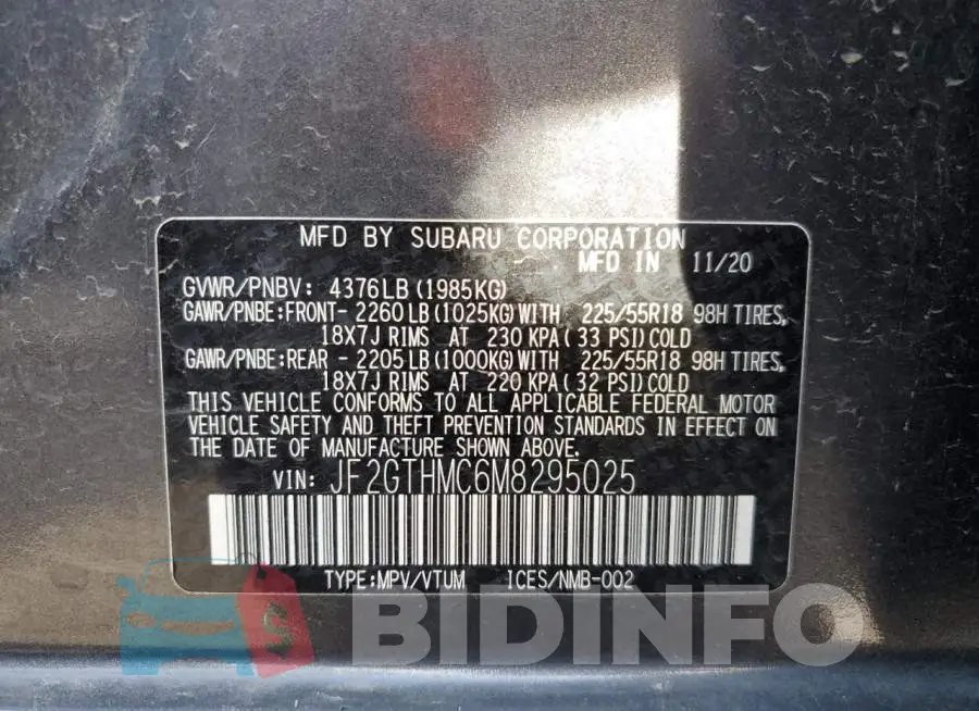 JF2GTHMC6M8295025 Photo# 10