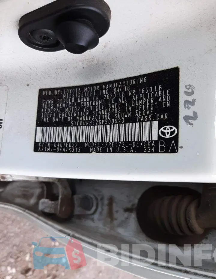 5YFBURHE2GP500923 Photo# 10