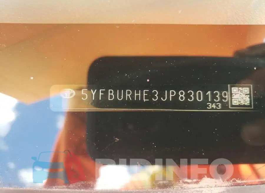 5YFBURHE3JP830139 Photo# 10