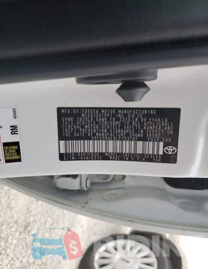 5YFEPRAEXLP123797 Photo# 10