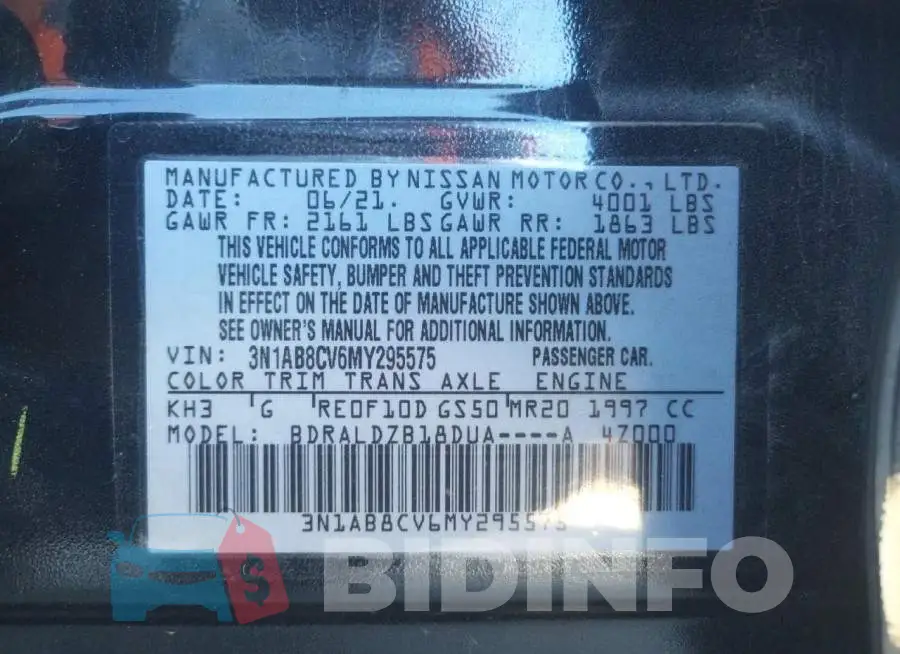 3N1AB8CV6MY295575 Photo# 10
