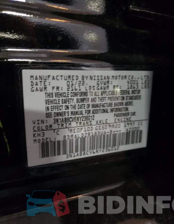 3N1AB8CV6NY236012 Photo# 10