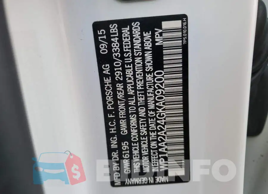 WP1AA2A24GKA09200 Photo# 10