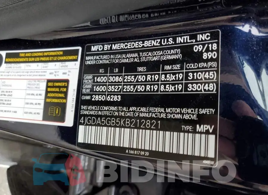 4JGDA5GB5KB212821 Photo# 10