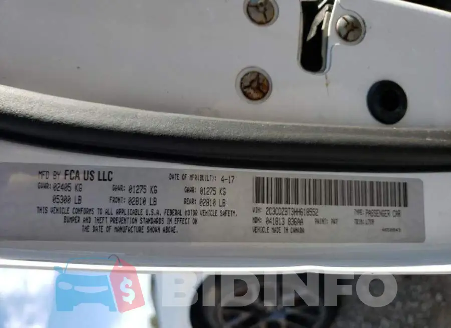 2C3CDZBT3HH618552 Photo# 10