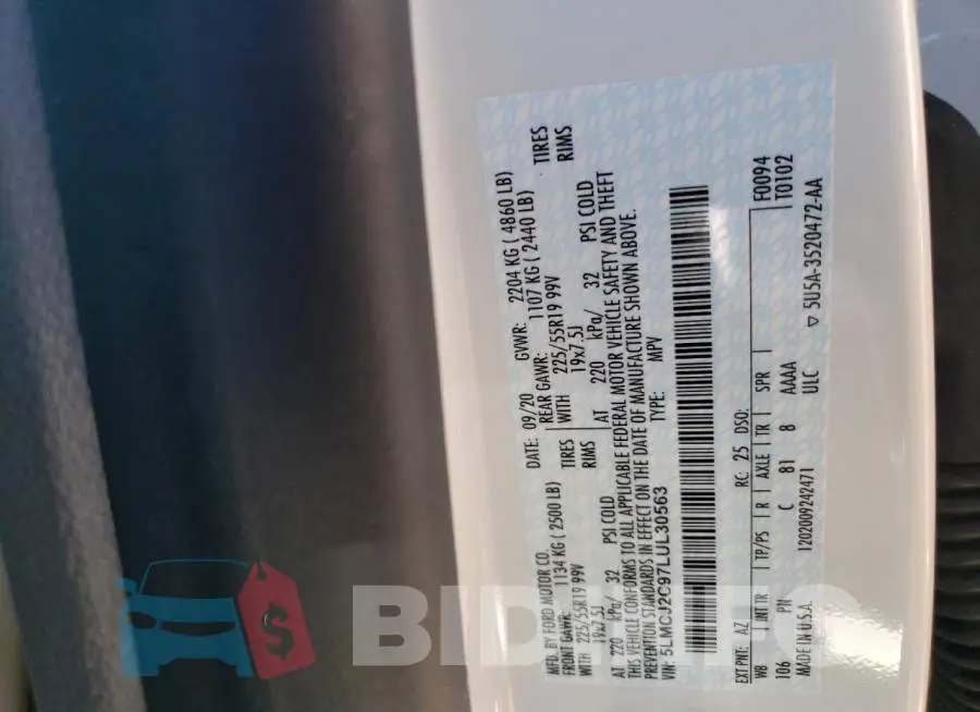 5LMCJ2C97LUL30563 Photo# 10