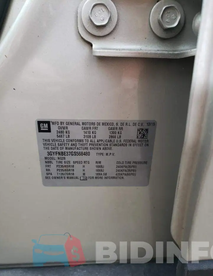 3GYFNBE37GS568480 Photo# 10