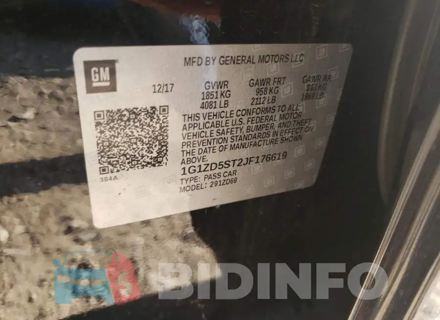 1G1ZD5ST2JF176619 Photo# 10