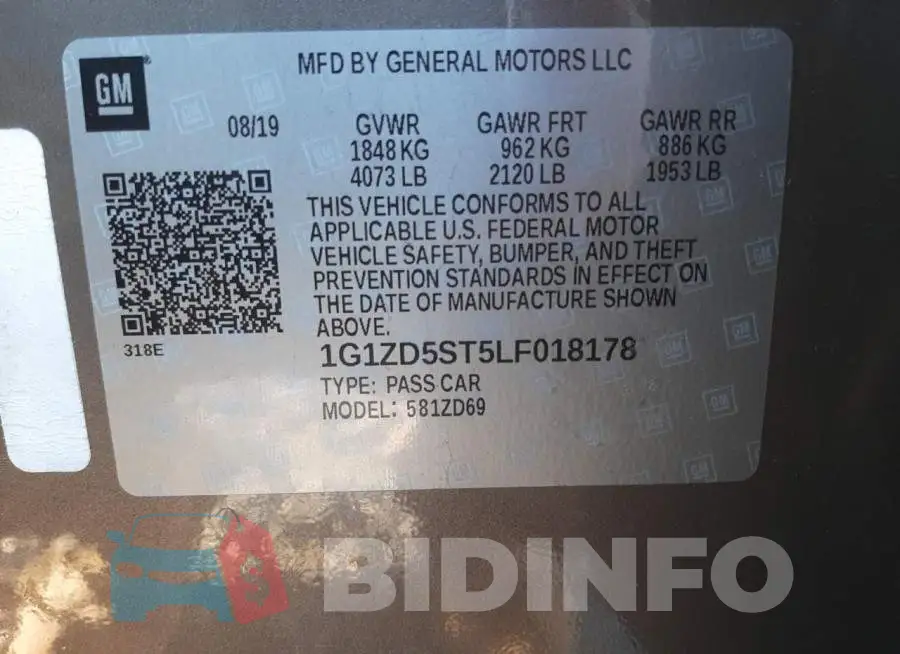 1G1ZD5ST5LF018178 Photo# 10
