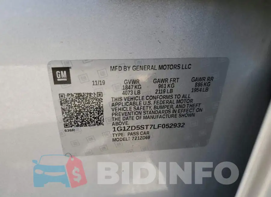 1G1ZD5ST7LF052932 Photo# 10