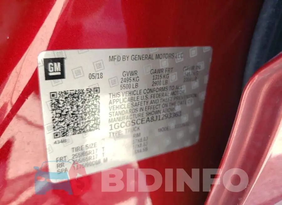 1GCGSCEA8J1293363 Photo# 10