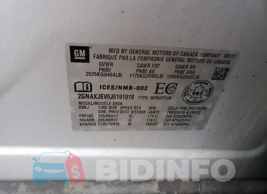 2GNAXJEV6J6191918 Photo# 10