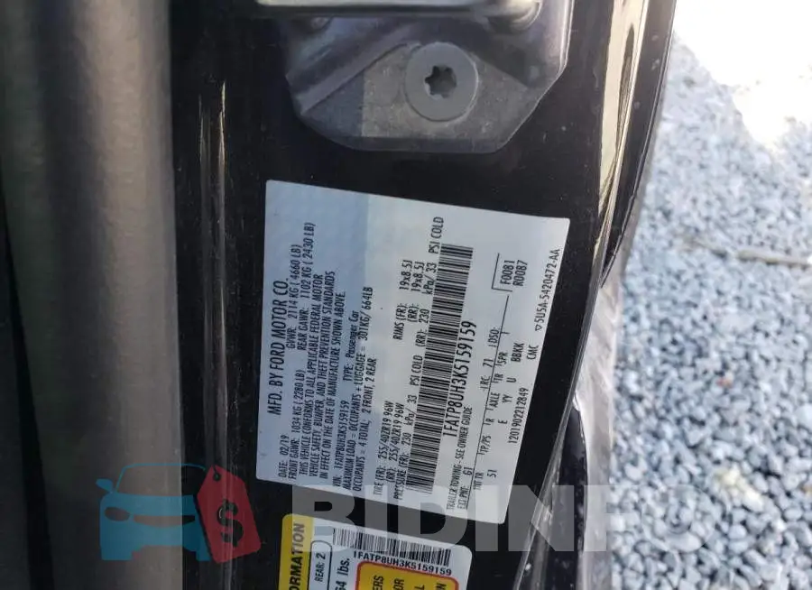 1FATP8UH3K5159159 Photo# 10