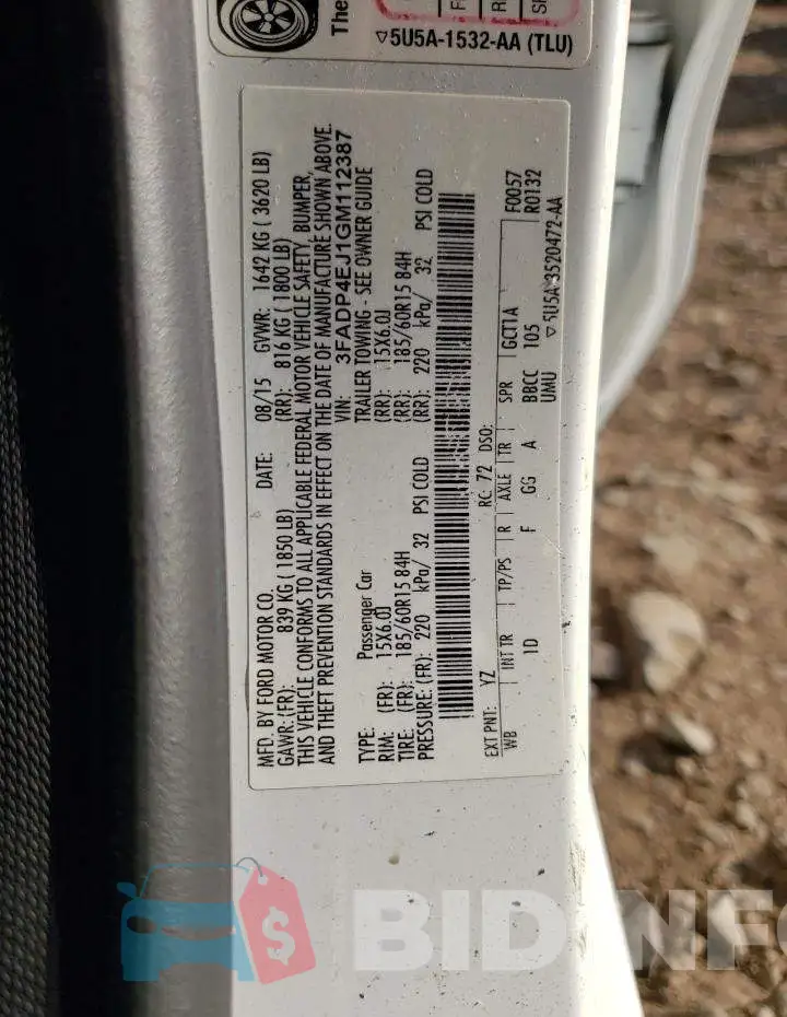 3FADP4EJ1GM112387 Photo# 10