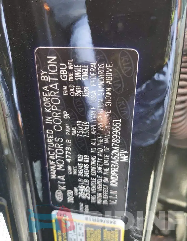 KNDPR3A62M7899661 Photo# 10