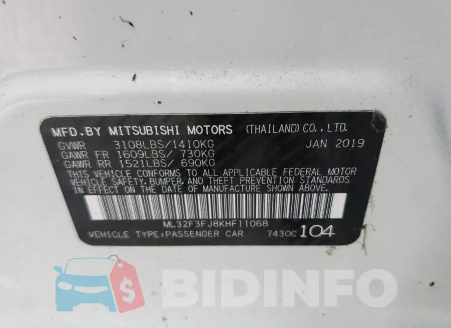 ML32F3FJ8KHF11068 Photo# 10