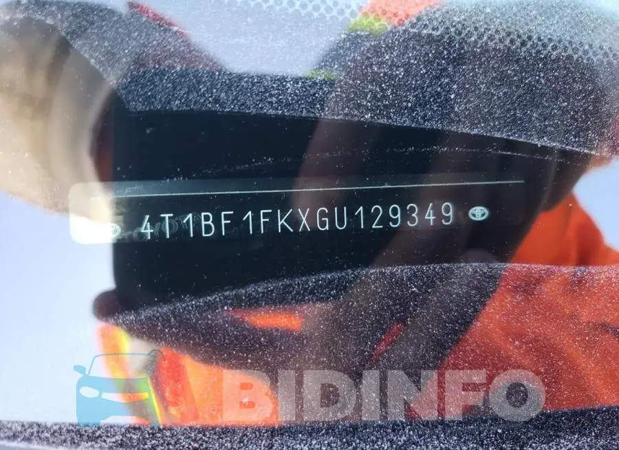 4T1BF1FKXGU129349 Photo# 10
