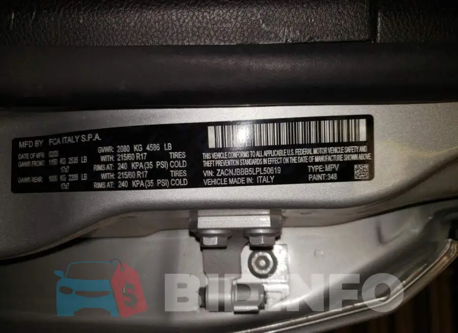 ZACNJBBB5LPL50619 Photo# 10