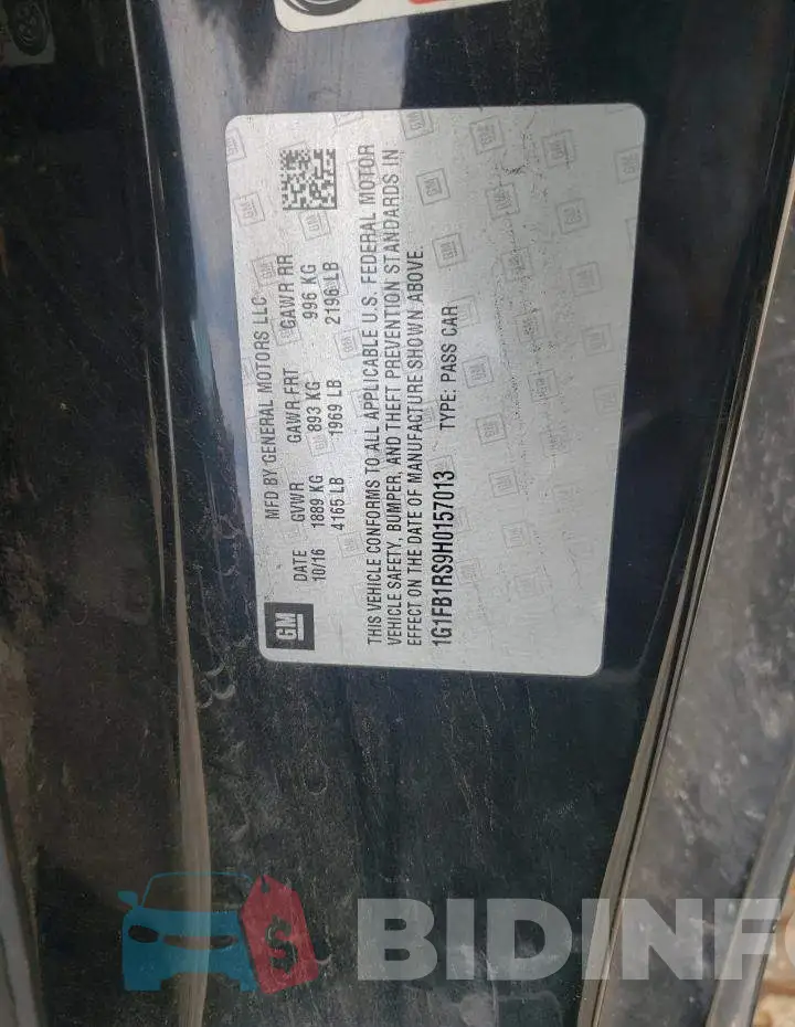 1G1FB1RS9H0157013 Photo# 10
