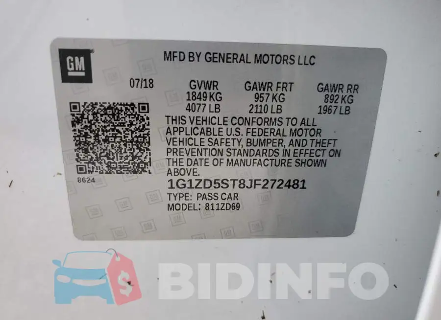 1G1ZD5ST8JF272481 Photo# 10