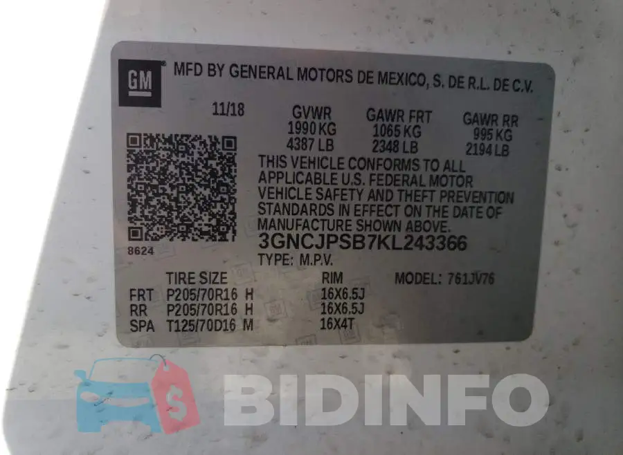 3GNCJPSB7KL243366 Photo# 10