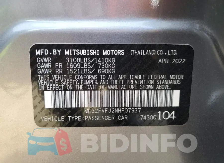 ML32FVFJ2NHF07937 Photo# 10