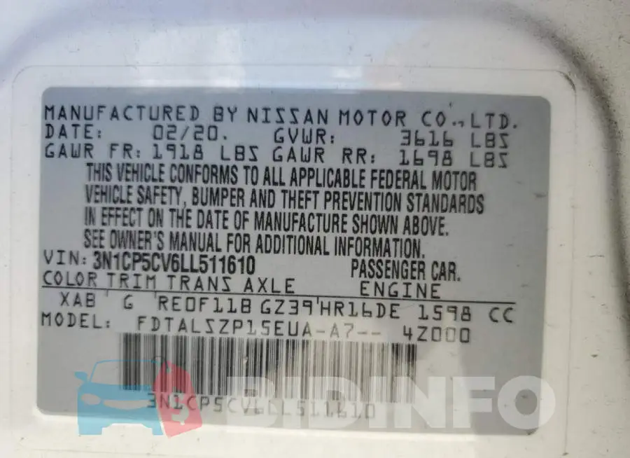 3N1CP5CV6LL511610 Photo# 10