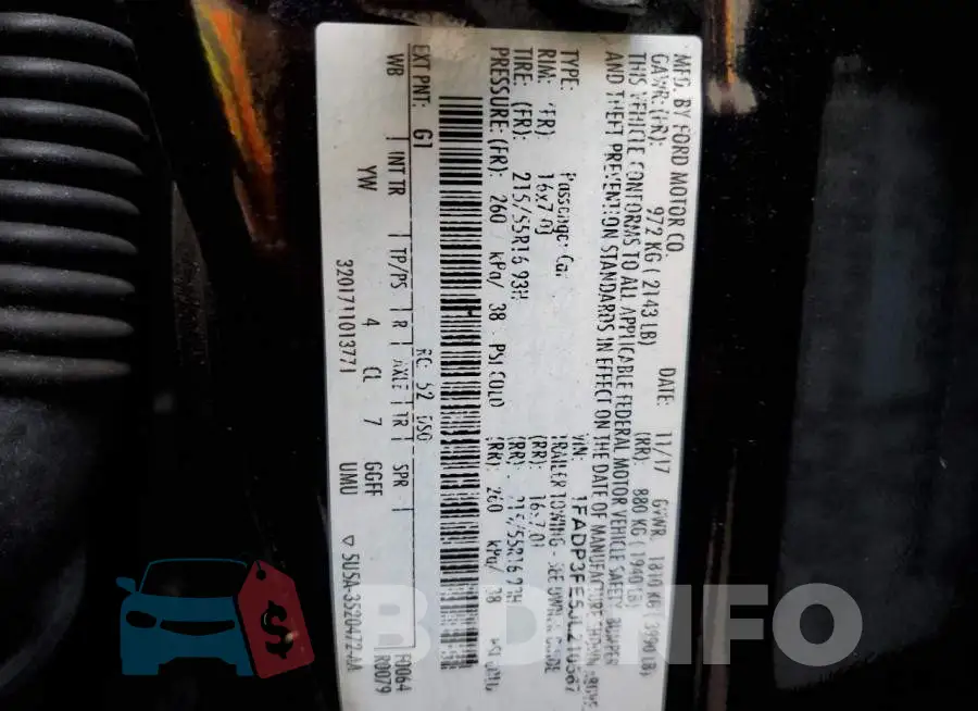 1FADP3FE5JL210567 Photo# 10