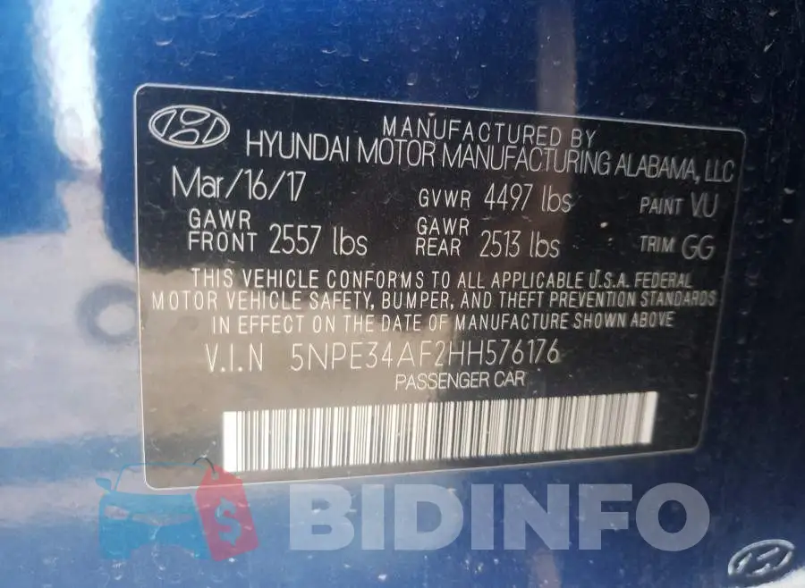 5NPE34AF2HH576176 Photo# 10