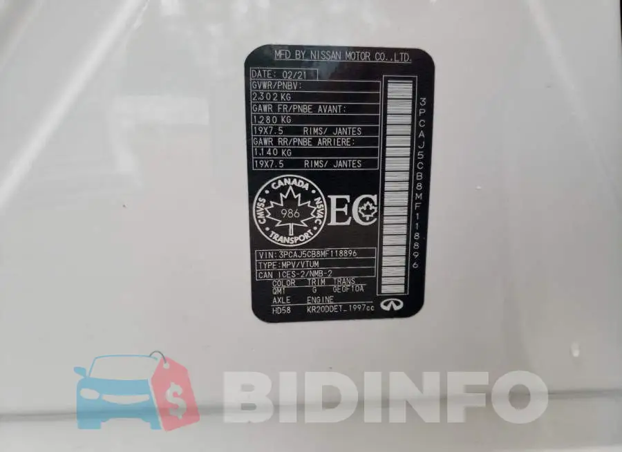 3PCAJ5CB8MF118896 Photo# 10
