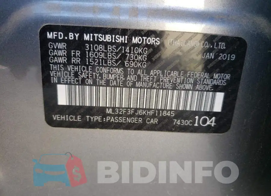 ML32F3FJ6KHF11845 Photo# 12
