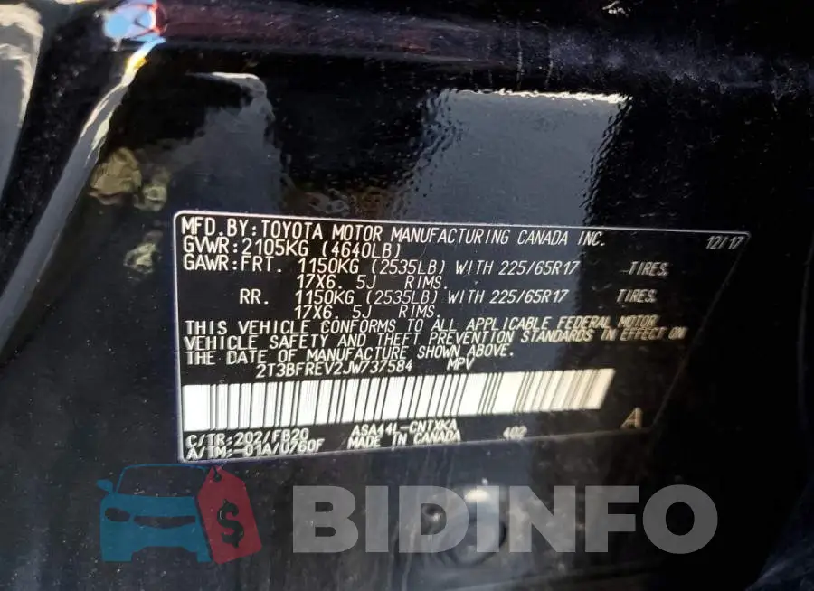 2T3BFREV2JW737584 Photo# 10