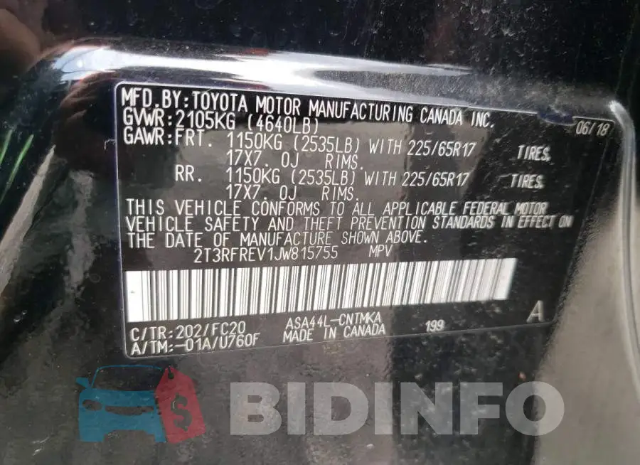 2T3RFREV1JW815755 Photo# 10
