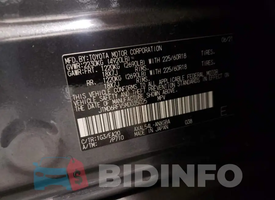 JTMD6RFV5MD035025 Photo# 10