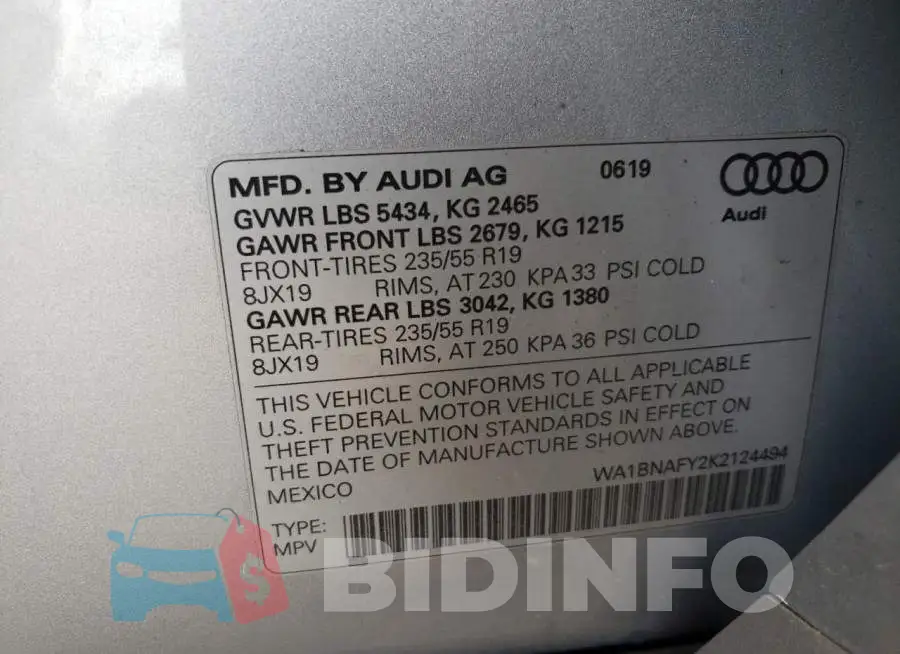 WA1BNAFY2K2124494 Photo# 10