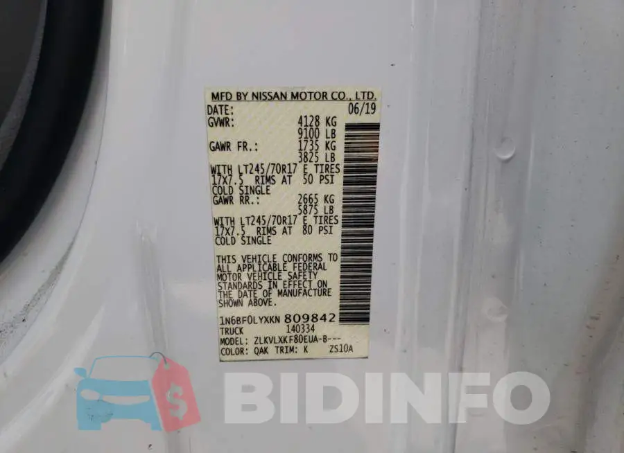 1N6BF0LYXKN809842 Photo# 10