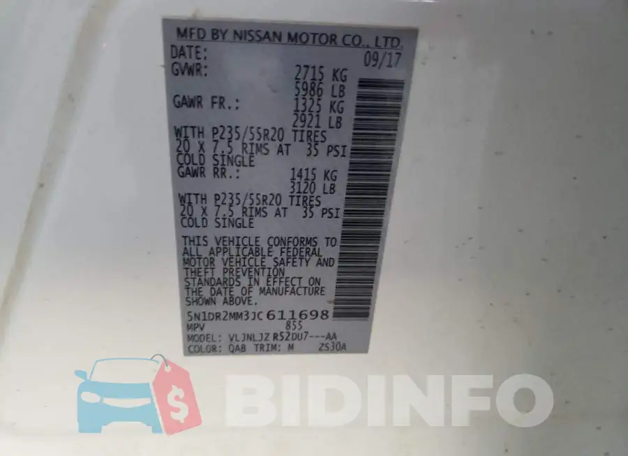 5N1DR2MM3JC611698 Photo# 10