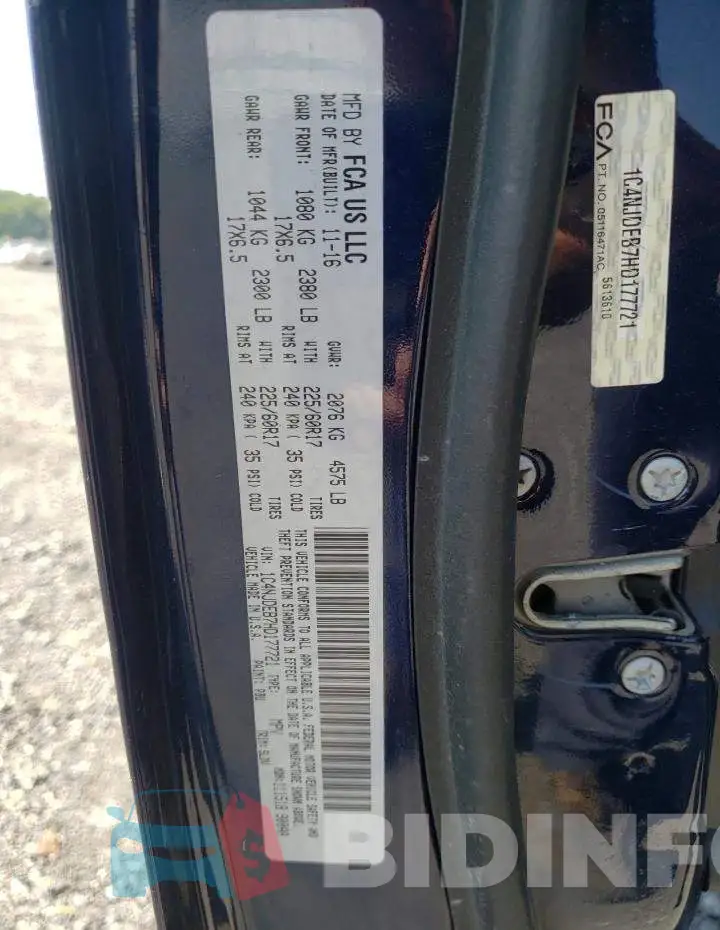 1C4NJDEB7HD177721 Photo# 10
